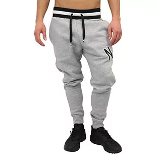 Nike Męskie spodnie M Nsw Nike Air Pant Flc Szary Dk Grey Heather/Black M - Spodenki męskie - miniaturka - grafika 1