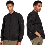 Kurtki męskie - Armani Exchange Męska kurtka bomber All Over Logo Print Jacket, Navy City AO/Navy, ekstra duża - miniaturka - grafika 1