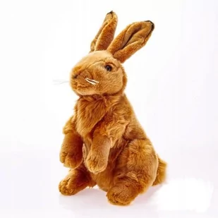 Beppe Maskotka Pluszowa Siedzący Brązowy Zając 25cm 13463 $ - Maskotki i pluszaki - miniaturka - grafika 1