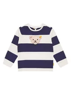 Bluzy i sweterki niemowlęce - Steiff Bluza w kolorze granatowo-białym - miniaturka - grafika 1