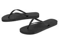 Klapki i japonki damskie - esmara® Japonki damskie z elastyczną podeszwą (Czarny, 36/37) - miniaturka - grafika 1