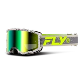 Gogle i okulary motocyklowe - Gogle Cros FLY Racing Zone Ciemnoszary/Hi Vis - miniaturka - grafika 1