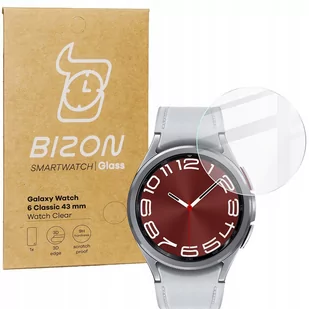 Szkło hartowane Bizon Glass Watch Clear do Galaxy Watch 6 Classic 43 mm - Akcesoria do smartwatchy - miniaturka - grafika 1