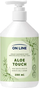 ON LINE Kremowe mydło do rąk i ciała Aloes&Olej z oliwek 500 ml - Mydła - miniaturka - grafika 1