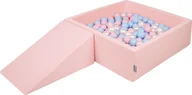 Suche baseny - KiddyMoon KiddyMoon Piankowy plac zabaw PPZP-KW30D-112 z piłeczkami różowy: babyblue-pudrowy róż-perła basen 200/klin L Zabawka plac zabaw - miniaturka - grafika 1