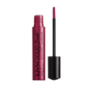 NYX PROFESSIONAL MAKEUP LIQUID SUEDE POMADKA W KREMIE METALICZNA PURE SOCIETY 34 4ML - Balsamy do ust - miniaturka - grafika 1
