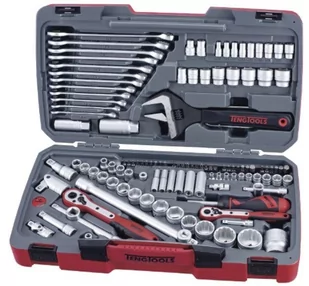 Teng Tools 127-elementowy zestaw narzędzi nasadowych z chwytem kwadratowym 1/4&quot; 3/8&quot i 1/2&quot TM127 238470108 238470108 - Zestawy narzędziowe - miniaturka - grafika 1