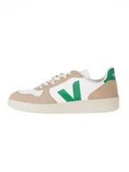 Trampki męskie - Veja Skórzane sneakersy "V 10" w kolorze biało-beżowo-zielonym - miniaturka - grafika 1