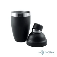 Shakery barmańskie - Shaker trzyczęściowy z sitkiem czarny 500 ml - miniaturka - grafika 1