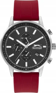 Zegarek Zegarek męski SLAZENGER SL.09.6501.2.03 czerwony fashion na prezent - Zegarki męskie - miniaturka - grafika 1