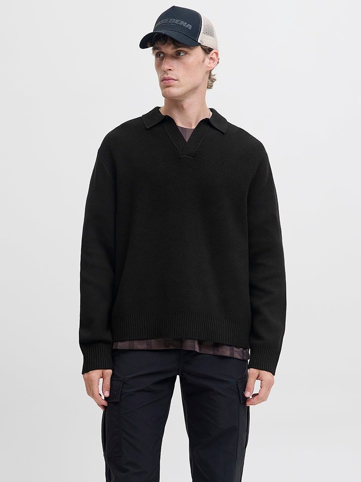 Jack & Jones Sweter w kolorze czarnym