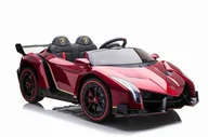 Jeździki dla dzieci - Import SUPER-TOYS SUPER-TOYS ORYGINALNE LAMBORGHINI VENENO NA AKUMULATOR MIĘKKIE KOŁA MIĘKKIE SIEDZENIE LAKIER/XMX615  XMX-615-LAKIER-CZERWONY - miniaturka - grafika 1