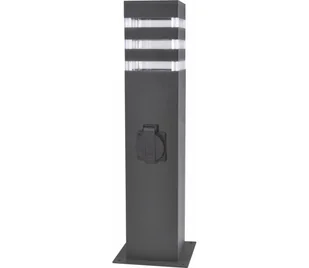 Lampa zewnętrzna z gniazdem TEKSAS 1xE27/20W/230V IP54 44 cm - Lampy ogrodowe - miniaturka - grafika 1