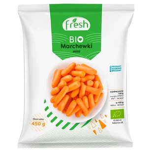 Fresh - marchewki mini Bio produkt głęboko mrożony - Mrożonki warzywne i owocowe - miniaturka - grafika 1