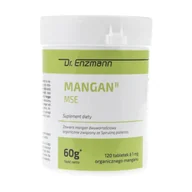 Suplementy naturalne - Mito Pharma Mangan MSE 120 tabl Mangan ze spiruliny Dr Enzmann - miniaturka - grafika 1