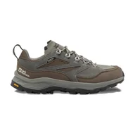 Buty trekkingowe męskie - Męskie buty trekkingowe Jack Wolfskin CYROX TEXAPORE LOW M cold coffee - 41 - miniaturka - grafika 1