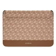 Torby na laptopy - Etui Guess GCube Stripes na laptopa 16'' - brązowe - miniaturka - grafika 1
