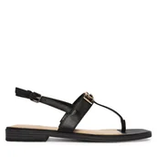 Sandały damskie - Sandały Guess FLJRMY LEA03 Czarny - miniaturka - grafika 1