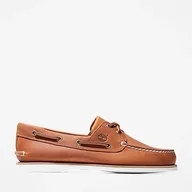 Mokasyny męskie - mocassini uomo timberland tb0a43v98771 - classic boat medium orange full grain - miniaturka - grafika 1