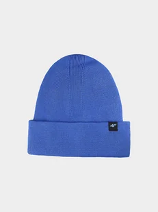 4F Czapka beanie w kolorze niebieskim - Czapki damskie - miniaturka - grafika 1