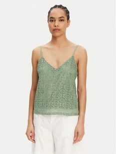 Vero Moda Top Maya 10325031 Zielony Regular Fit - Koszulki i topy damskie - miniaturka - grafika 1