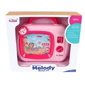 Zabawki interaktywne dla dzieci - Muzyczny Telewizor Przewijany Ekran Kreskówkowe Grafiki Melodie Lew - miniaturka - grafika 1