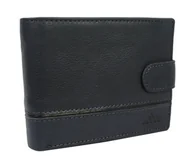Portfele - Portfel Męski Skórzany EL FORREST Skóra Licowa Poziomy Z Zapięciem Z Zapinką Wewnątrz 892 33 RFID GRANATOWY 12.5 x 9.5 x 3 [cm] - miniaturka - grafika 1