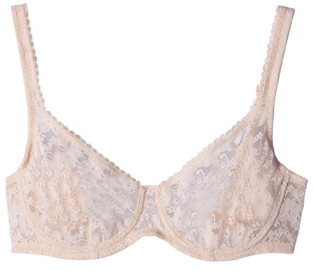 Biustonosz Tezenis beżowy koronkowy miękki na fiszbinach 2B/75B