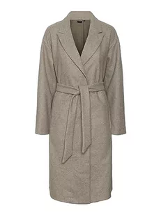 VERO MODA Damska kurtka długa, Silver Mink 1, XL - Kurtki damskie - miniaturka - grafika 1