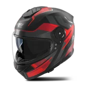 Kaski motocyklowe - Kask Integralny Nolan N80-8 Trittico Czarny/Czerwony/Antracyt MatowyXXL - miniaturka - grafika 1