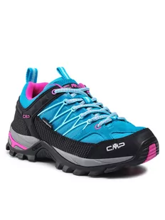 CMP Trekkingi Rigel Low Wmn Trekking Shoe Wp 3Q54456 Niebieski - Buty trekkingowe damskie - miniaturka - grafika 1