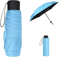 Parasole - Parasol Niebieski Składany Lekka Mini Parasolka Kompaktowa Ochrona Upf >50+ - miniaturka - grafika 1