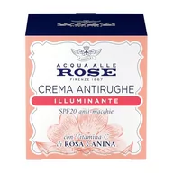 Kremy do twarzy - Acqua alle Rose, Świecący krem do twarzy z witaminą C z róży Canina, idealny do skóry zgniatającej lub matowej, przeciwutleniającej, przeciw plamom i rozjaśnianiu, z SPF20-50 ml - miniaturka - grafika 1