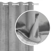 Zasłony - Zasłona 140 x 250 Dekoracyjna Velvet Soft Popiel - miniaturka - grafika 1