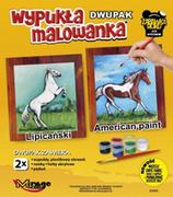 Zabawki kreatywne - Wypukła malowanka Dwupak Konie Lipicanski i American paint - miniaturka - grafika 1