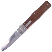 Noże - Mikov - Nóż sprężynowy Predator Palisander Wood - Brązowy - 241-ND-1/N CLIP - miniaturka - grafika 1