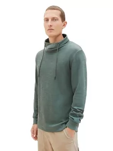 TOM TAILOR Koszulka męska z długim rękawem, 19643 - Green Dust, XL - Koszulki męskie - miniaturka - grafika 1
