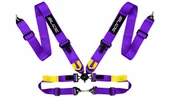 Akcesoria do fotelików - Pasy sportowe Slide V2 Quick Fioletowe 4P 3" - miniaturka - grafika 1