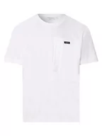 Koszulki męskie - Calvin Klein - T-shirt męski, biały - miniaturka - grafika 1