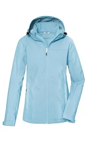 killtec Damska kurtka softshellowa/kurtka outdoorowa z kapturem KOS 102 WMN SFTSHLL JCKT, lodowa niebieska, 34, 42804-000 - Kurtki damskie - miniaturka - grafika 1