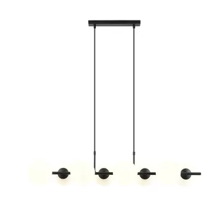 RORY 8 BLACK/OPAL 1205/8 nowoczesna lampa wisząca - Lampy sufitowe - miniaturka - grafika 1