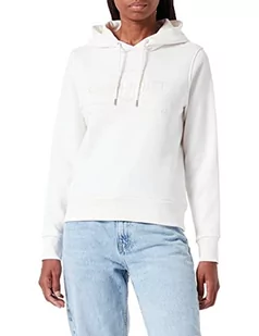 GANT Damska bluza z kapturem Tonal Archive Shield Sweat Hoodie, Eggshell, S - Bluzy damskie - miniaturka - grafika 1