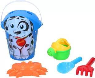 Zestaw wiaderko do piaskownicy piasku EDDY TOYS 29cm 5el - Zabawki do piasku - miniaturka - grafika 1