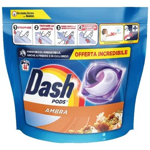 Kapsułki do prania Lavatrice Ecodosi 44pz. Ambra - Dash - Środki do prania - miniaturka - grafika 1
