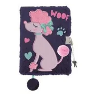 Szkolne artykuły papiernicze - St. Majewski Pamiętnik A5 Włochacz z kłódką 3D My Little Friend Lady Poodle 96 kartek - miniaturka - grafika 1