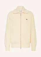 Swetry damskie - Lacoste Kardigan weiss - miniaturka - grafika 1