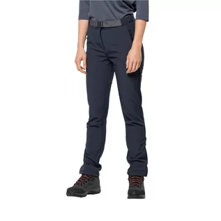 Spodnie sportowe damskie - Damskie spodnie softshellowe Jack Wolfskin STOLLBERG PANTS W night blue - 34 - grafika 1