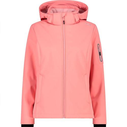 CMP - Damska kurtka softshell z odpinanym kapturem, Orchidea, 48