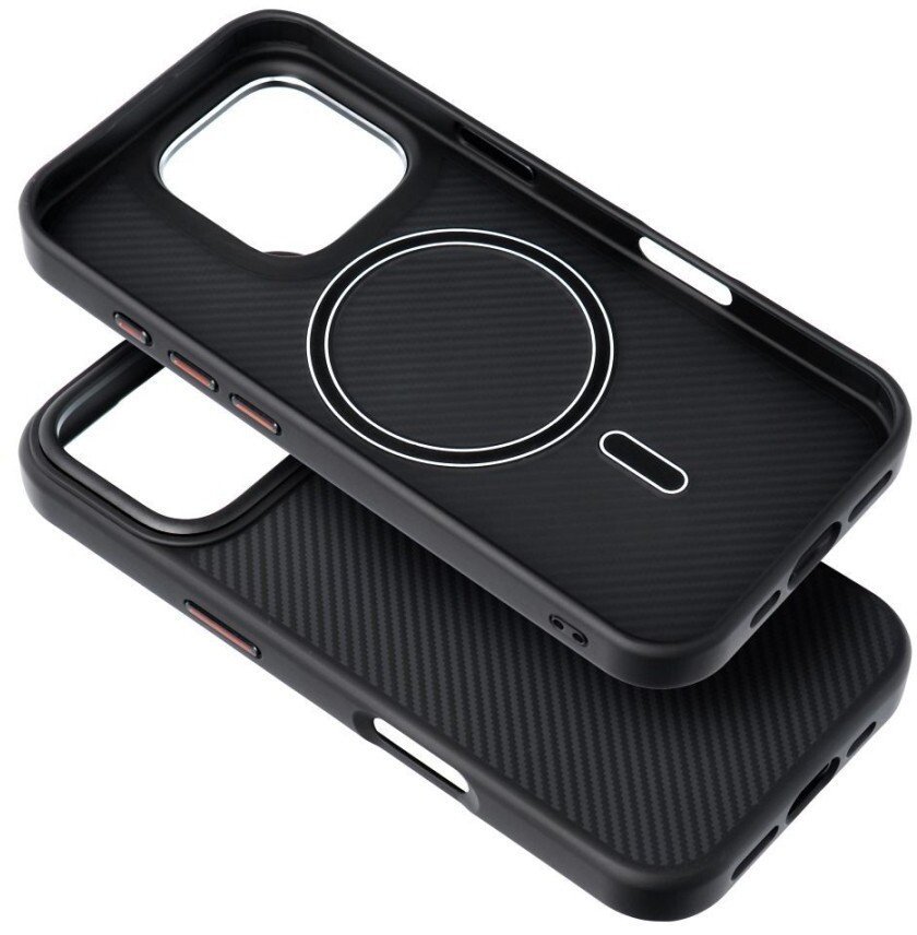 Carbon Elite Mag Cover kompatybilny z MagSafe pasuje do IPHONE 17 czarny