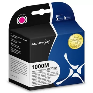 Asarto Tusz AS-B1000M, purpurowy, 12 ml, LC1000M - Tusze zamienniki - miniaturka - grafika 3